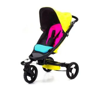 Bloom strollers blend neon with zen and it totally works