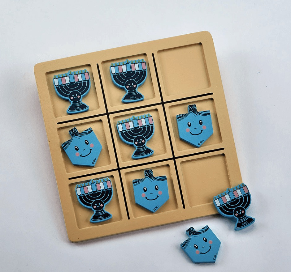 hanukkah tic tac toe board