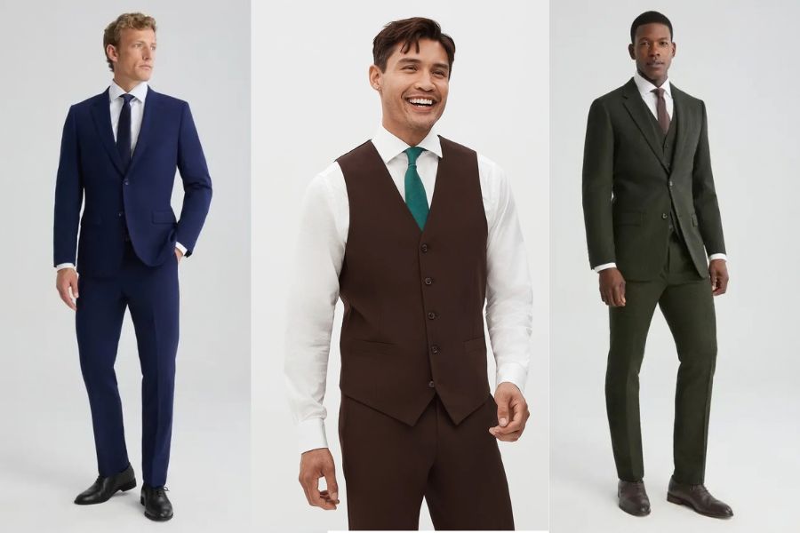 shop for a new suit today - 3 men modeling suits