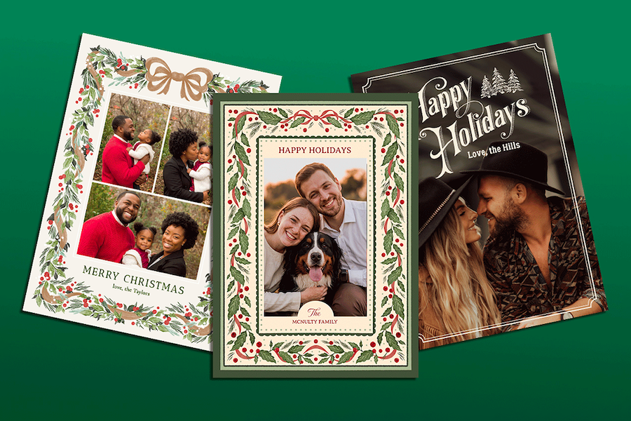 VistaPrint makes creating holiday cards surprisingly easy,